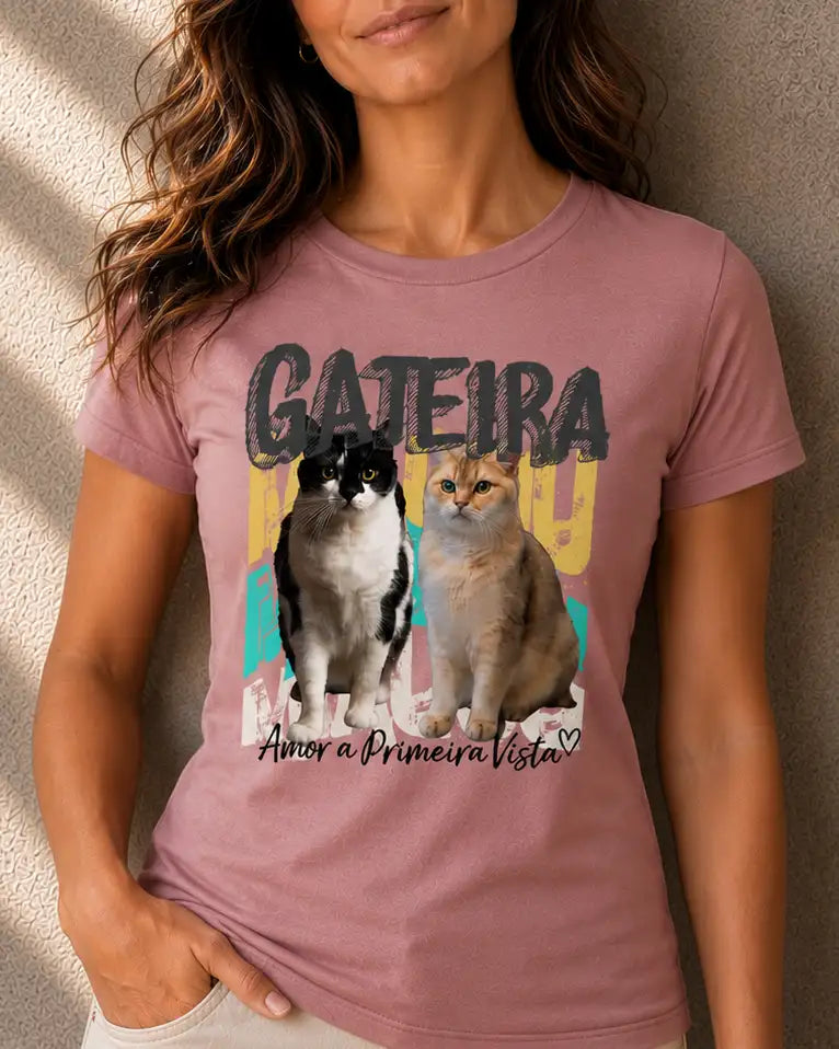 Camiseta Personalizada Bootleg Pets - até 6 fotos