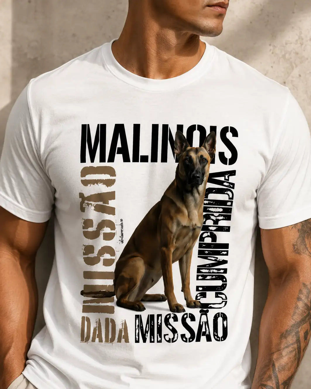Camiseta Malinois Missão Cumprida - Essência