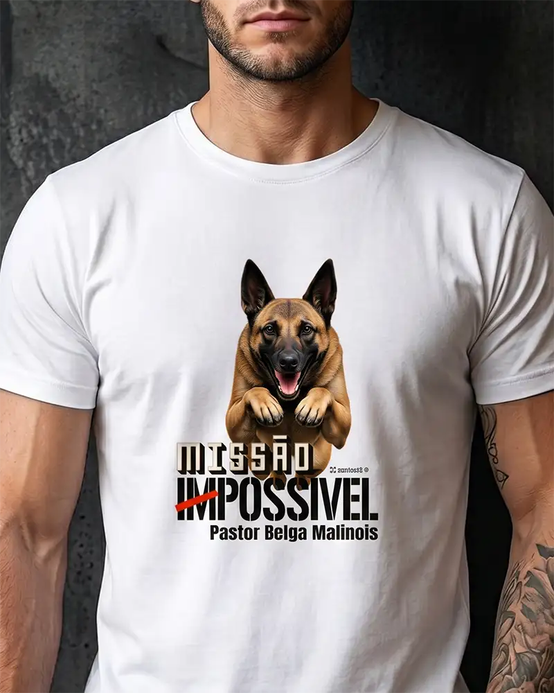 Camiseta Malinois Missão Impossível - Essência
