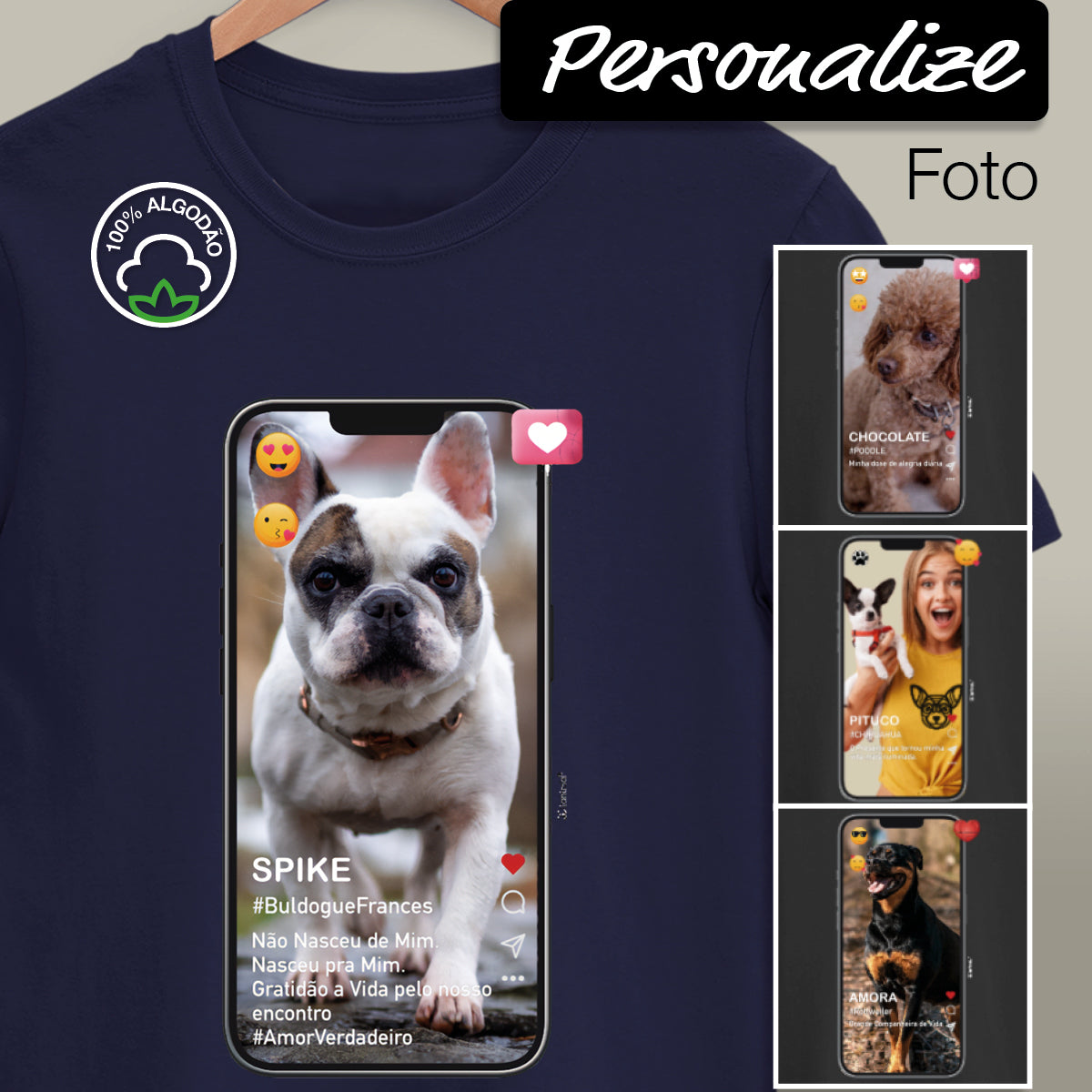 Camiseta Foto Celular - Personalizada