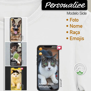 Camiseta Foto Celular / Side - Personalizada