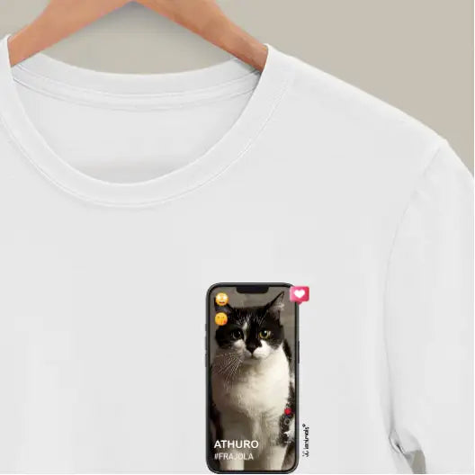 Camiseta Foto Celular / Side - Personalizada