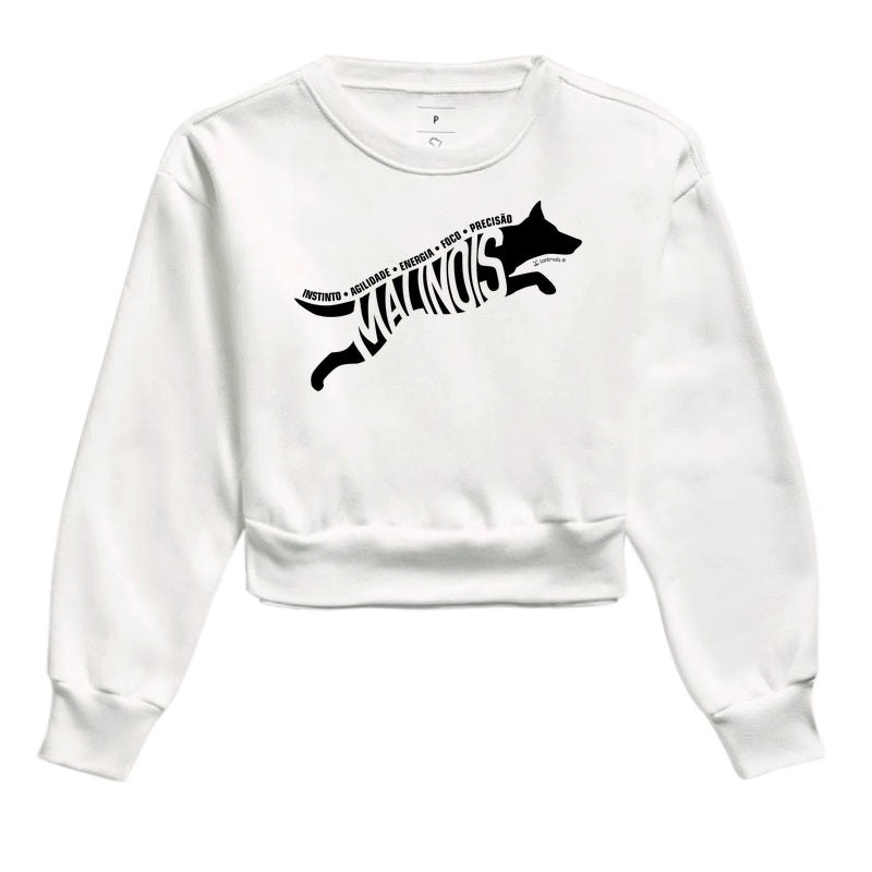 Moletom Cropped Malinois Instinto - Essência