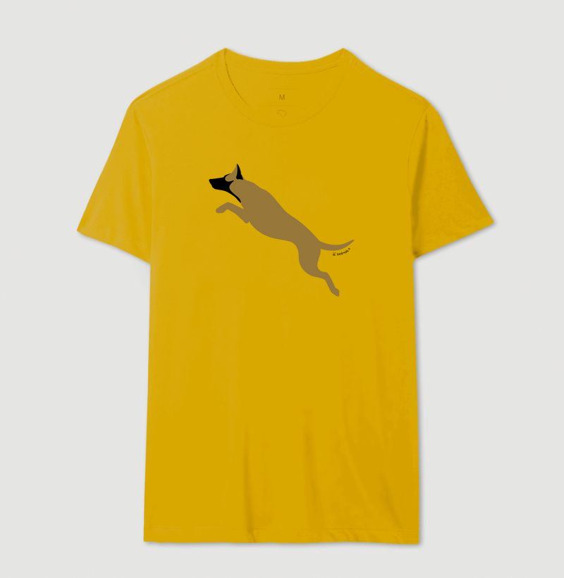 Camiseta Malinois. Saltando - Perfil