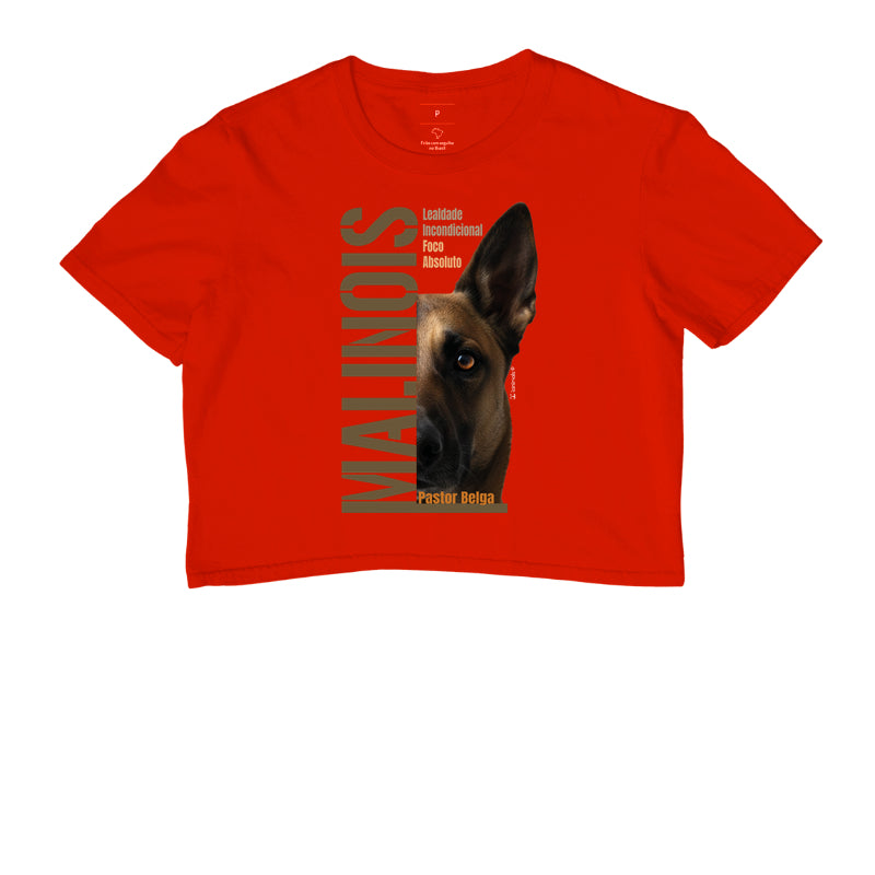 Camiseta Cropped Malinois Foco Absoluto - Essência