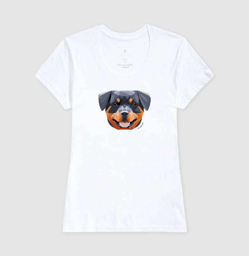 Camiseta Rottweiler Feliz - Geoma
