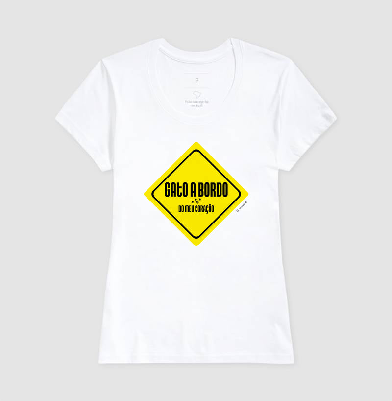 Camiseta Gato a Bordo - Afeto