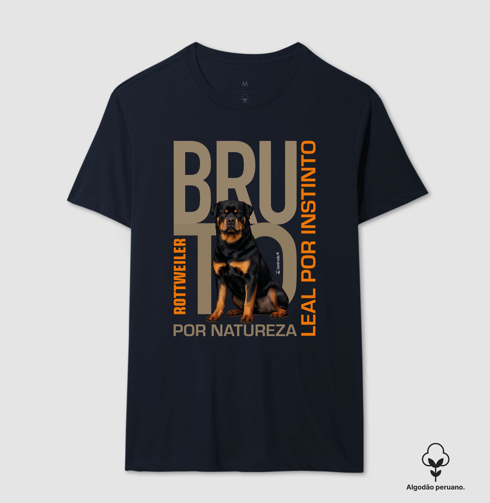 Camiseta INCA SOFT Rottweiler Bruto por Natureza - Essência