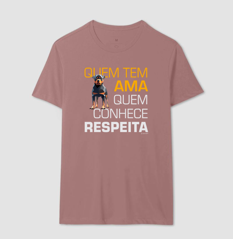 Camiseta Rottweiler Quem Tem Ama - Essência