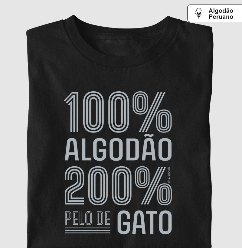 Camiseta “INCA SOFT” 200% pelo de Gato - Coleção AFETO