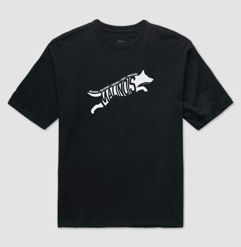 Camiseta Oversized Malinois Instinto - Essência