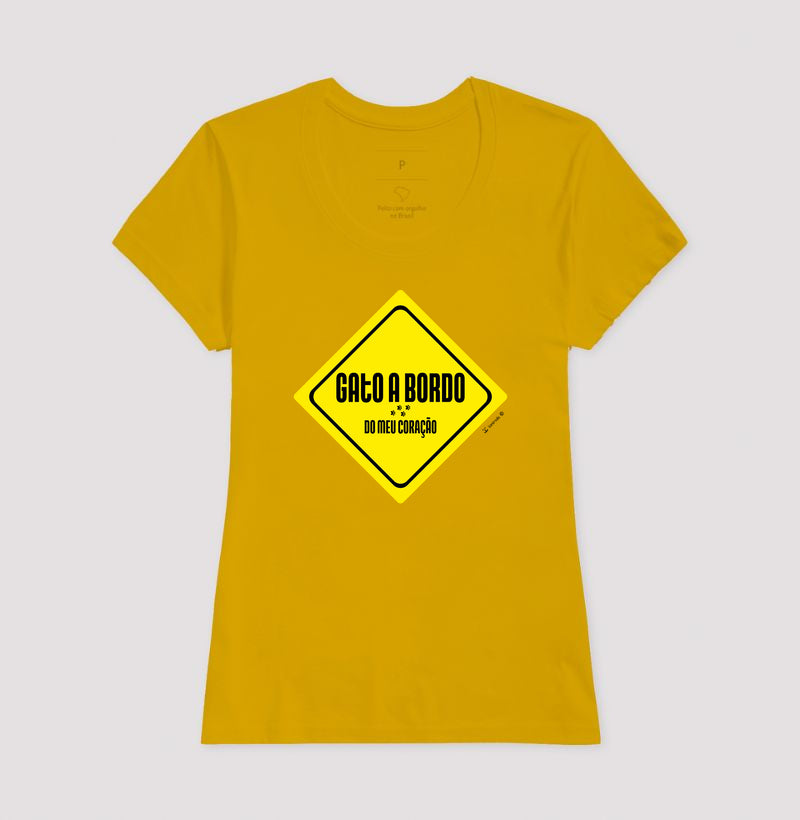 Camiseta Gato a Bordo - Afeto