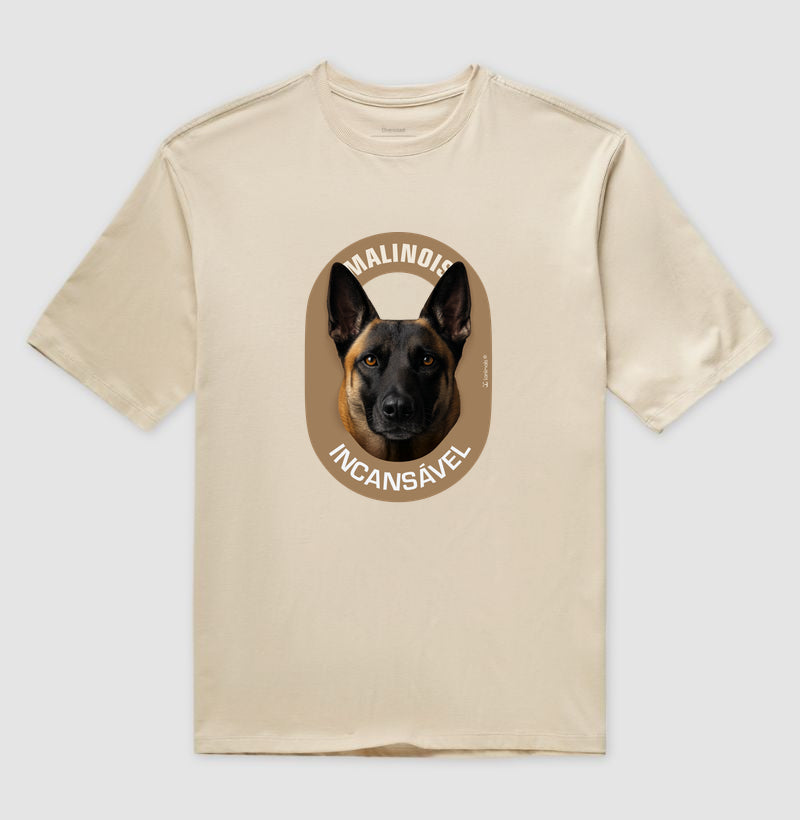 Camiseta Oversized Malinois Incansável - Essência