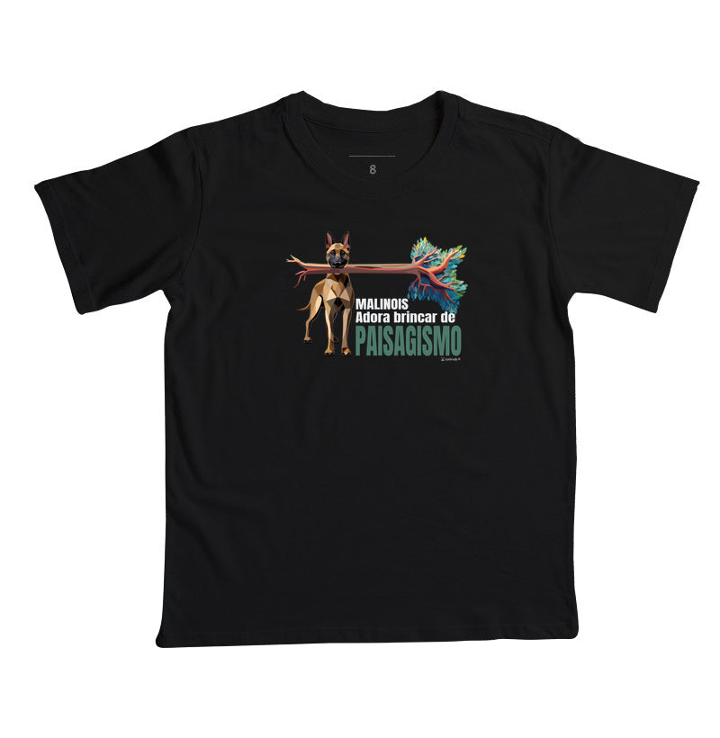 Camiseta Infantil Malinois Paisagismo - Essência