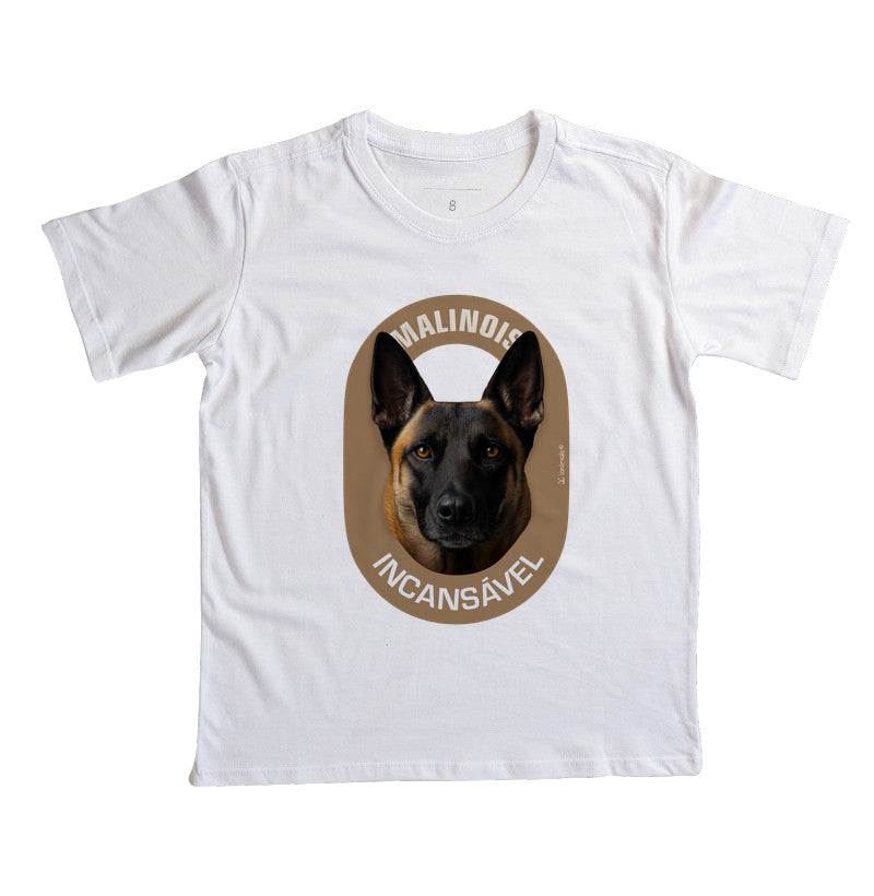 Camiseta Infantil Malinois Incansável - Essência