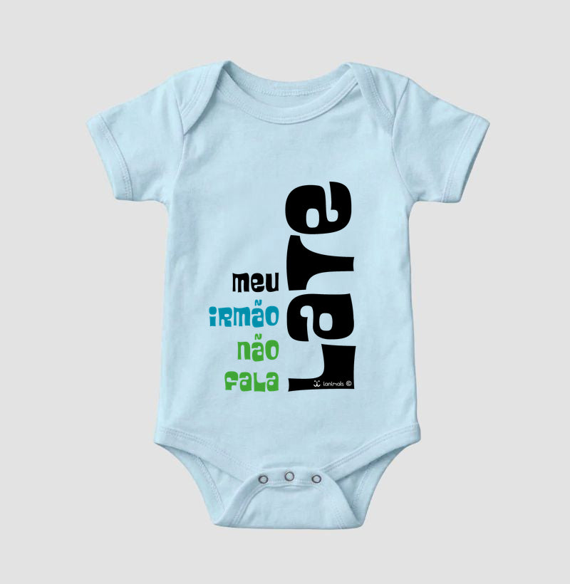Body Infantil meu irmão não fala Late - Afeto