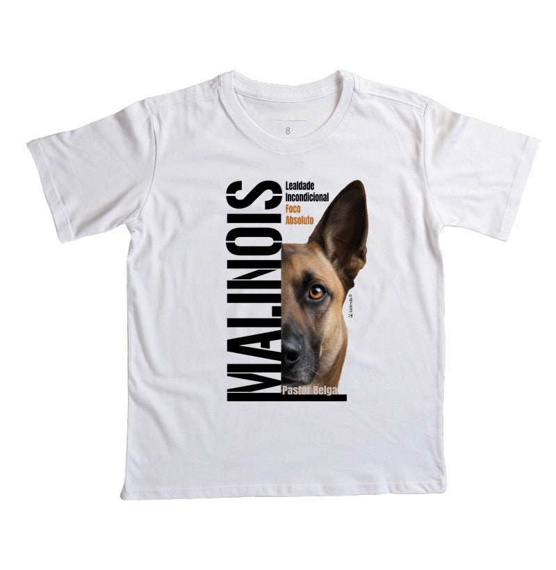Camiseta Infantil Malinois Foco Absoluto - Essência