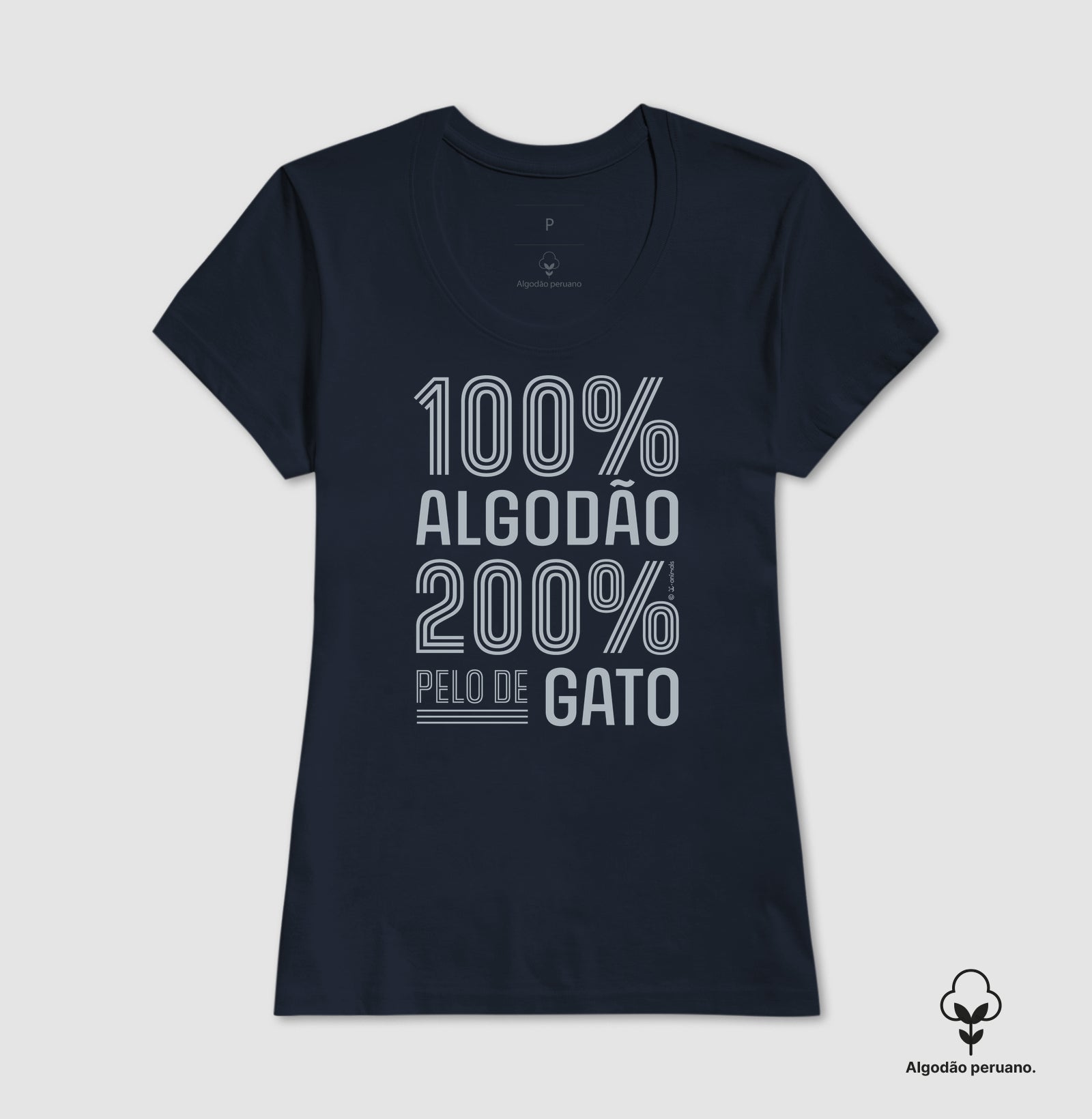 Camiseta “INCA SOFT” 200% pelo de Gato - Coleção AFETO