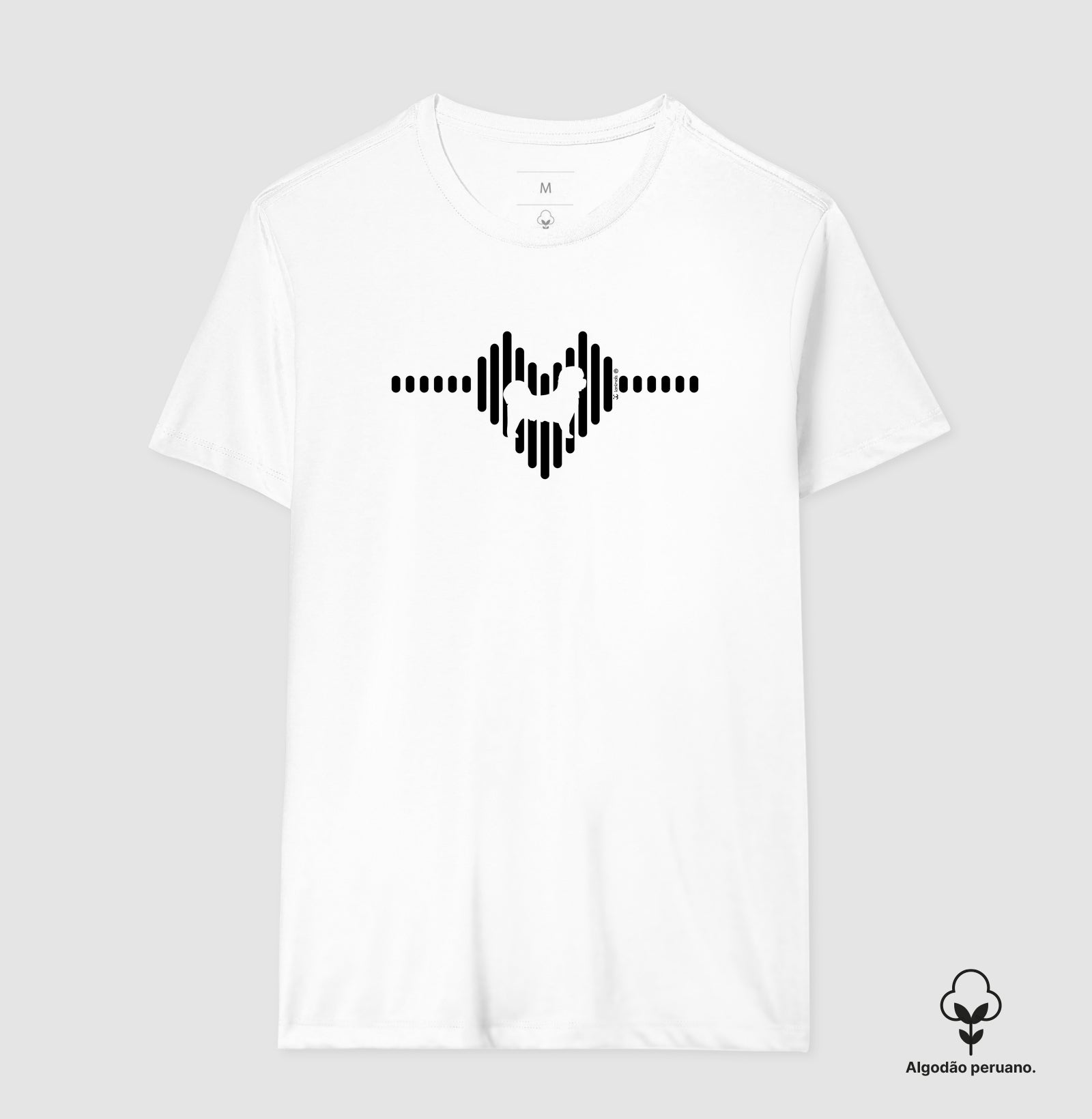 Camiseta “INCA SOFT” Maltês - Coleção Coração