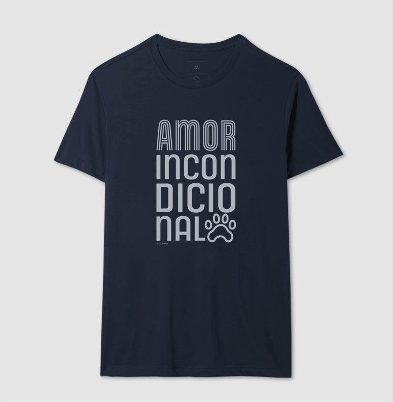 Camiseta Pets, Amor Incondicional - Coleção AFETO
