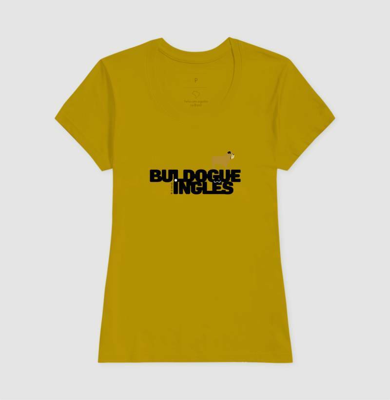 Camiseta Buldogue Inglês - Coleção Identidade