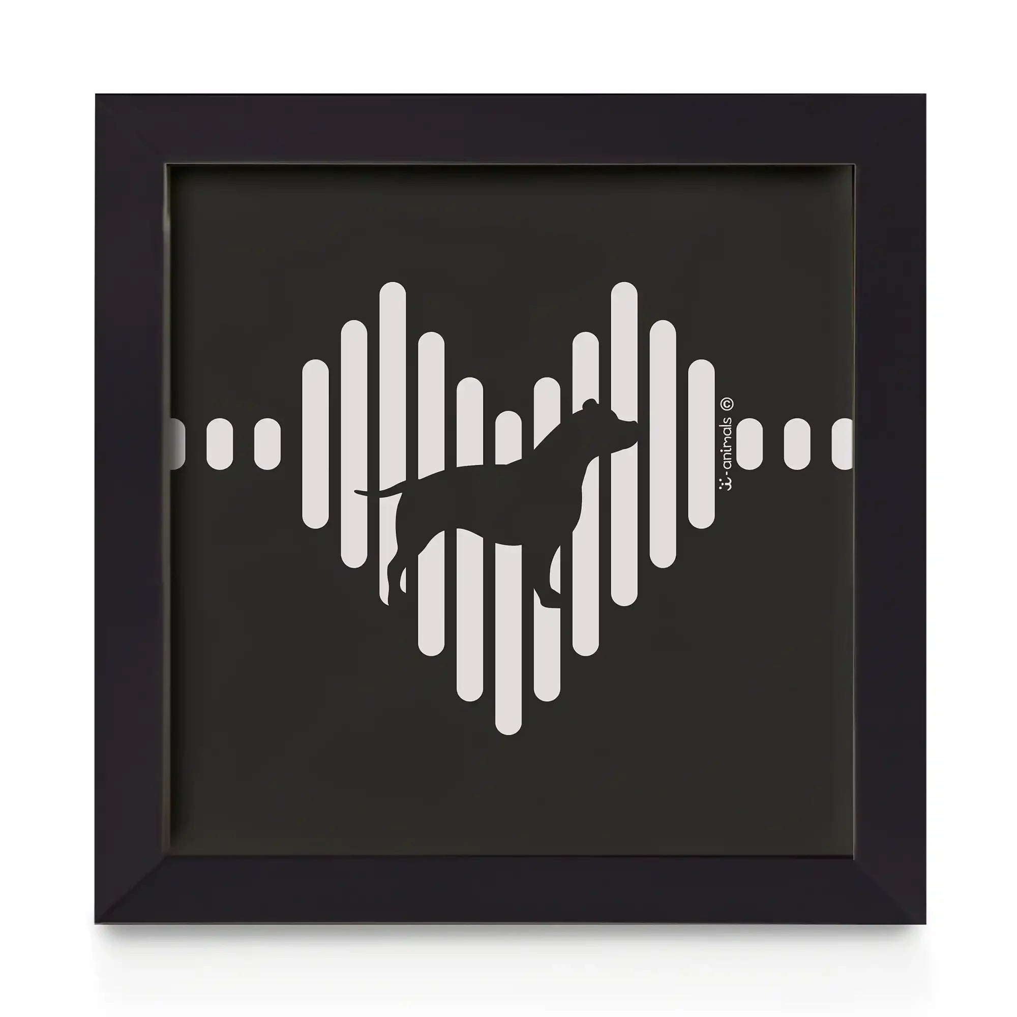 Quadro decorativo Amstaff - Coração