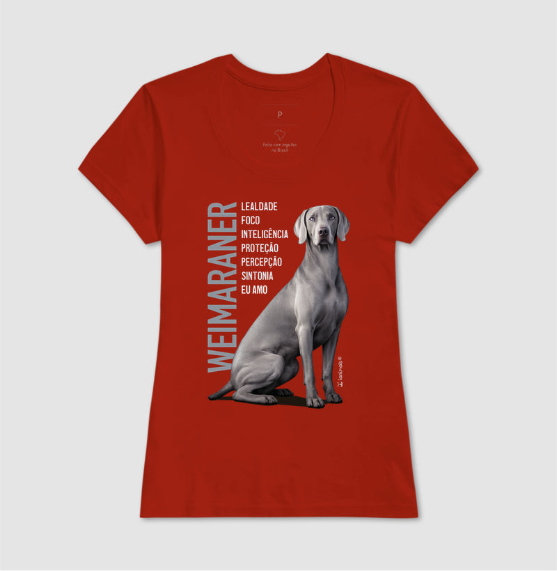 Camiseta Weimaraner Eu Amo - Essência