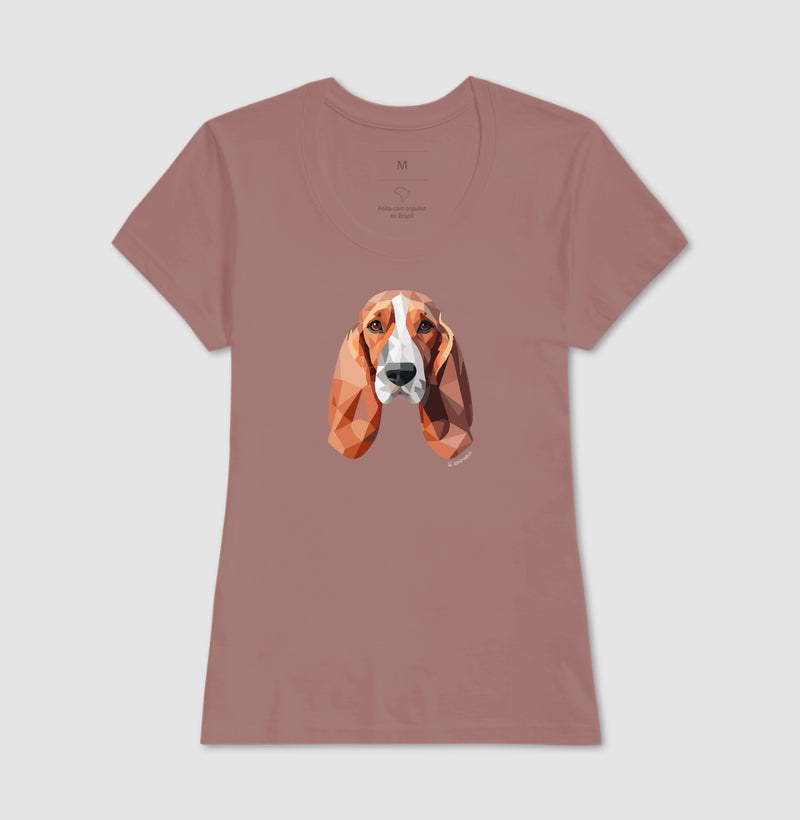 Camiseta Basset Hound - Coleção Geoma