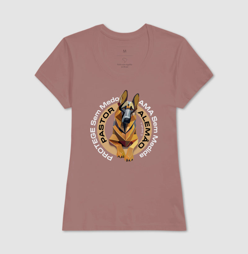 Camiseta Pastor Alemão - Protege sem Medo - Essência