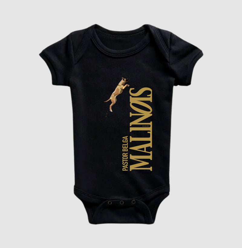 Body Infantil Pastor Belga Malinois O Salto - Geoma