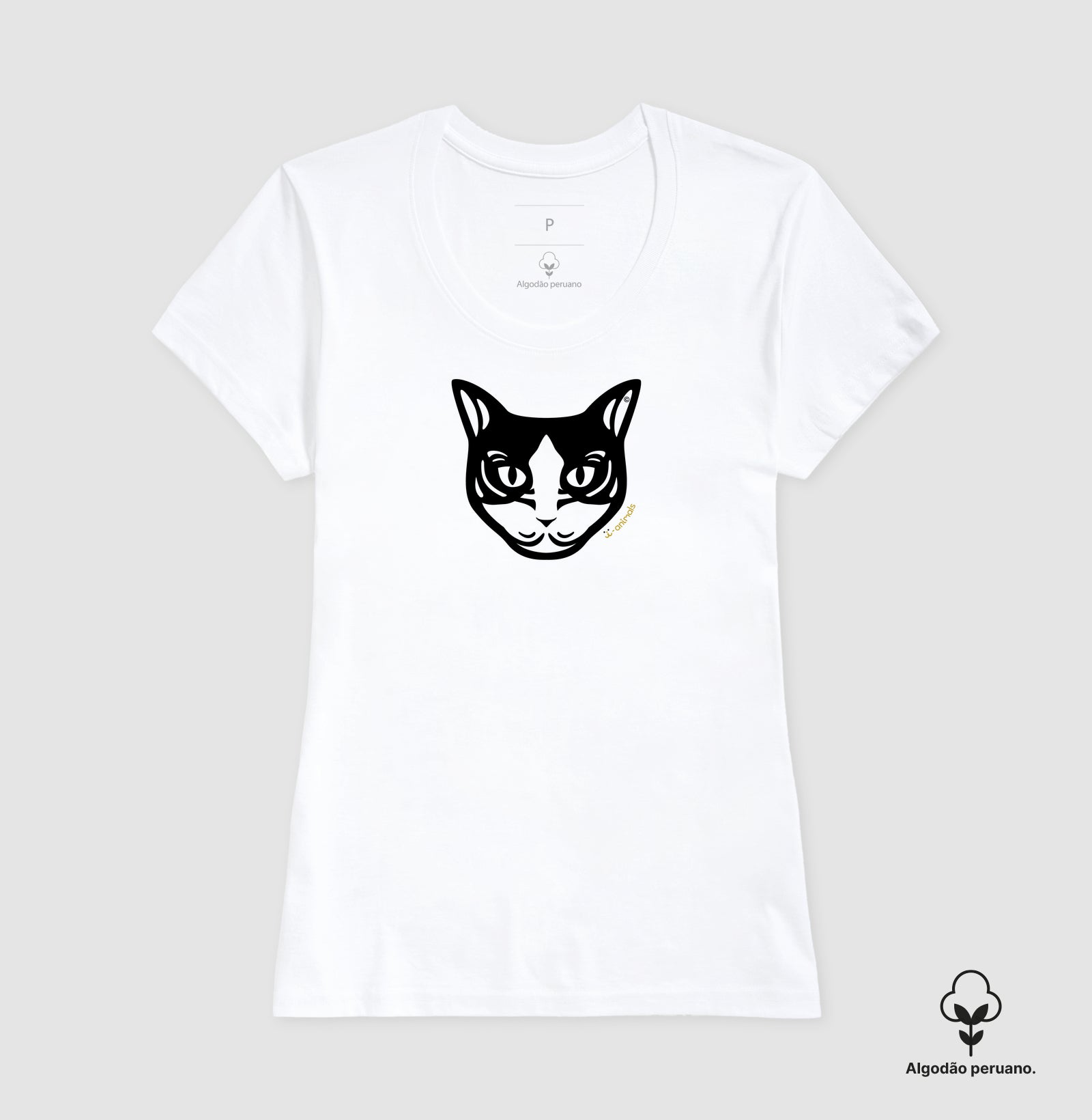 Camiseta Gato Preto e Branco “INCA SOFT” - Tribal