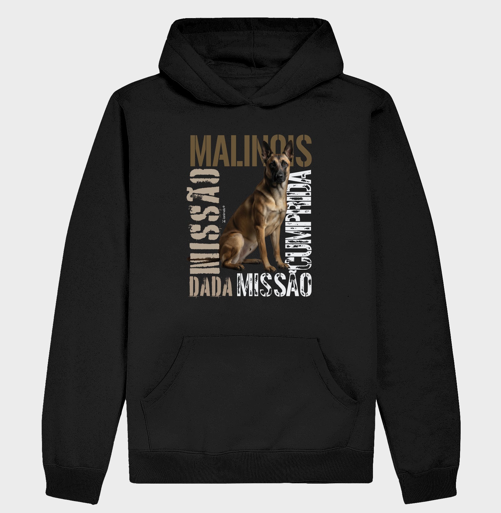 Moletom com Capuz Malinois Missão Cumprida - Essência