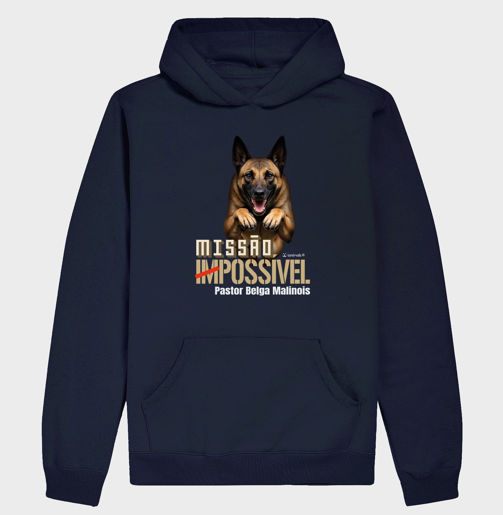 Moletom com Capuz Malinois Missão Impossível - Essência