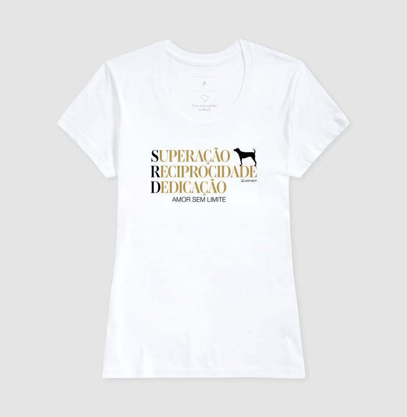 Camiseta SRD - Superação Reciprocidade Dedicação - Essência