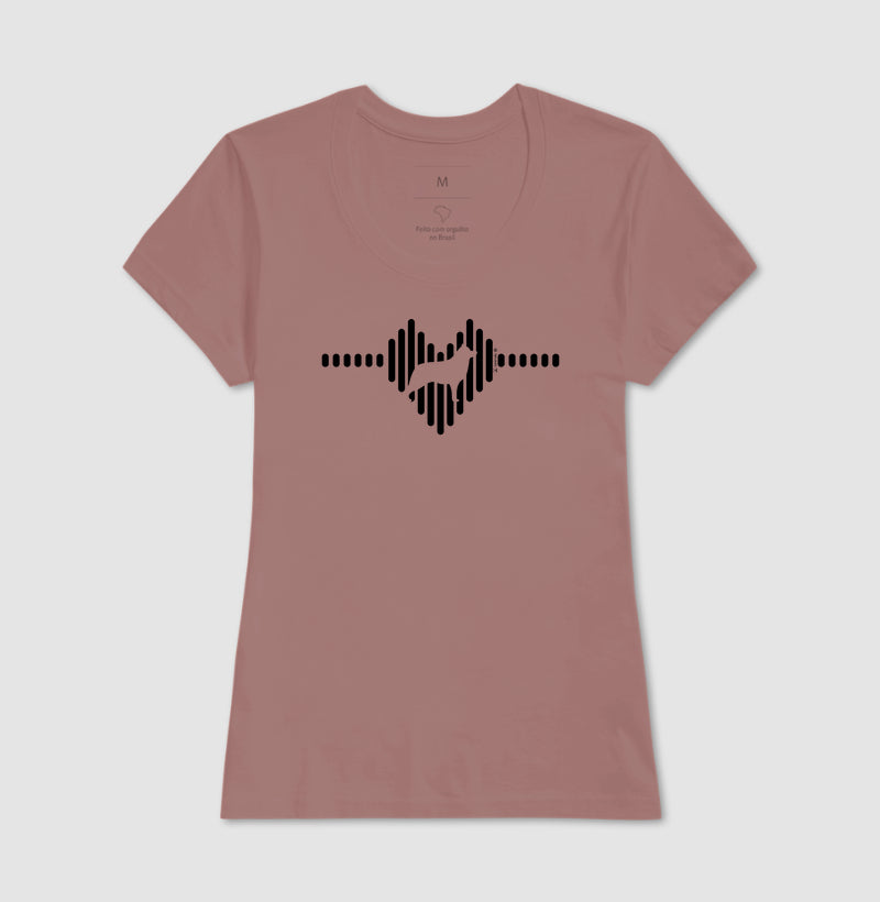 Camiseta Border Collie - Coleção Coração