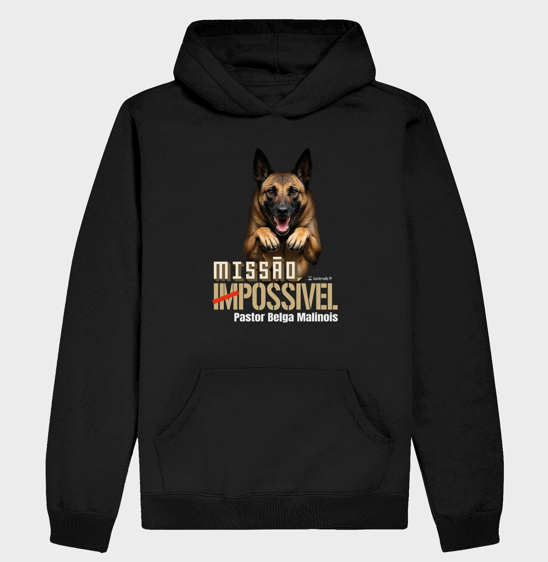 Moletom com Capuz Malinois Missão Impossível - Essência