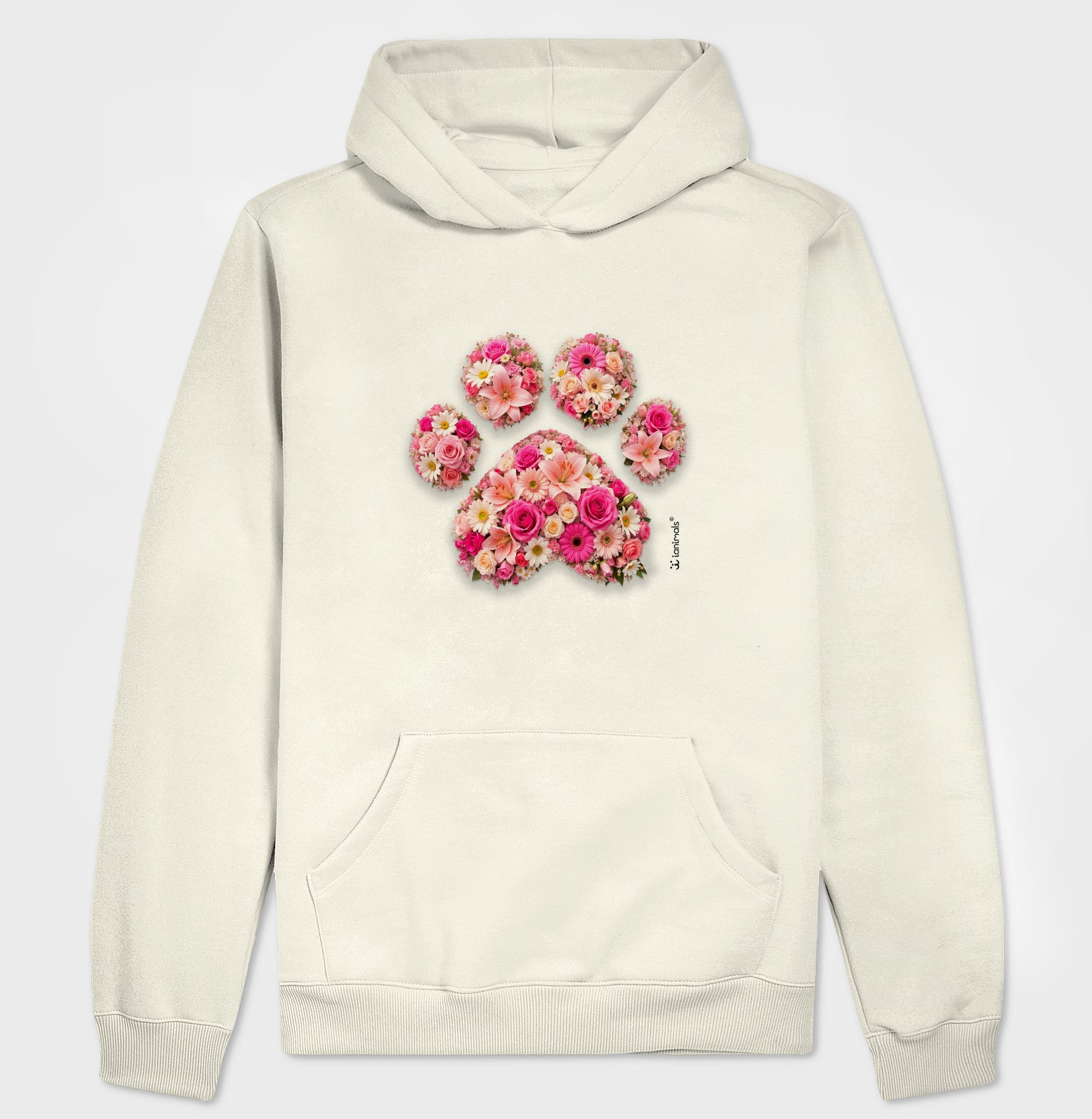 Moletom com Capuz Pata em Flor - Pets - Afeto