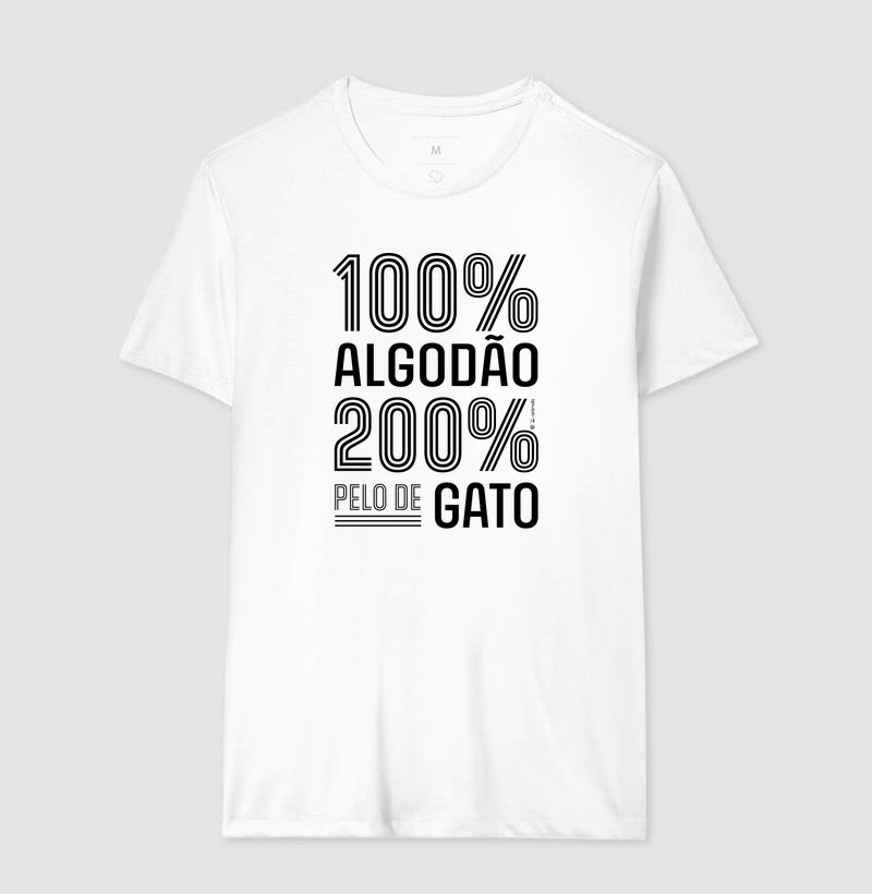 Camiseta 200% pelo de Gato - Coleção AFETO