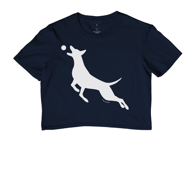 Camiseta Cropped Malinois O Pulo - Perfil