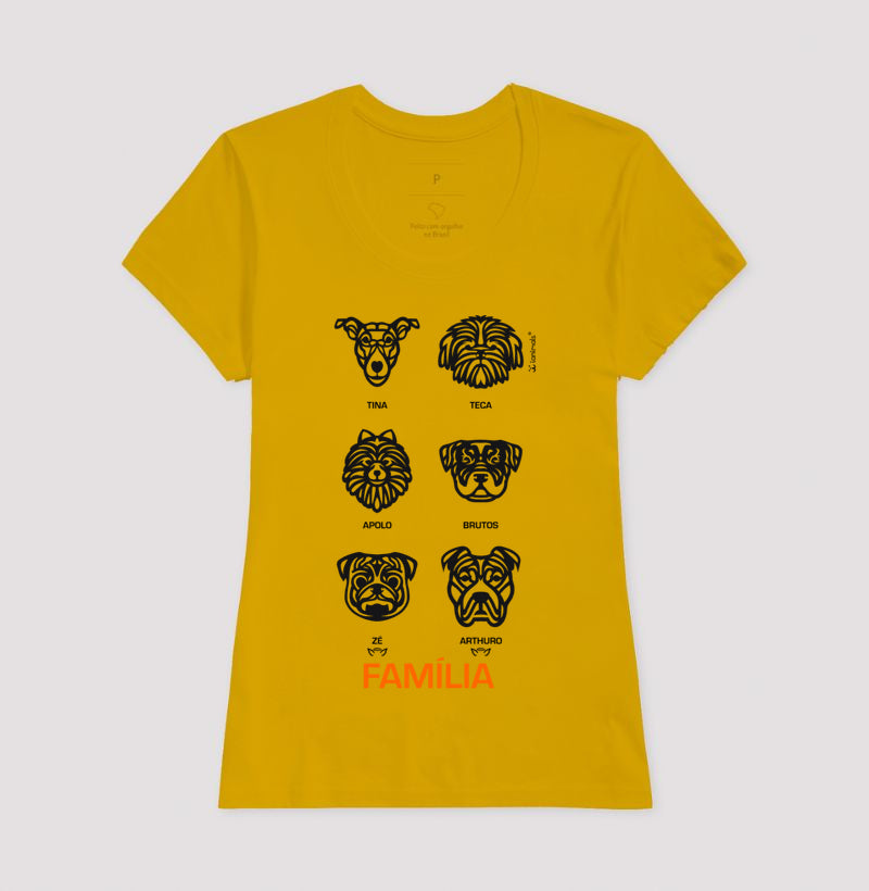 Camiseta Tribal de 1 a 9 Cães - PERSONALIZADA