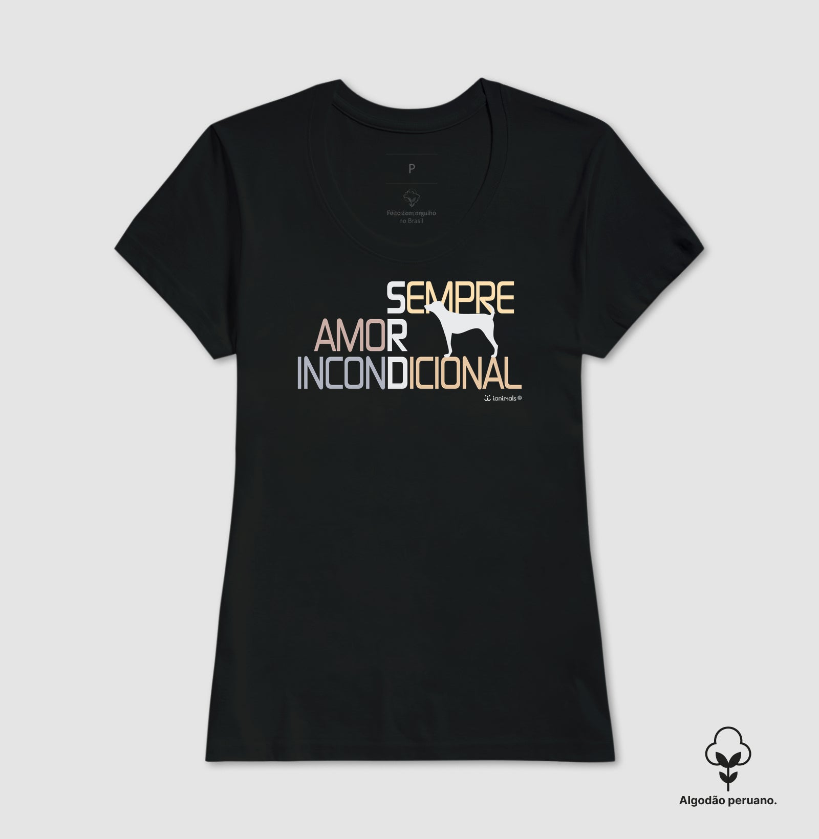 Camiseta INCA SOFT SRD Sempre Amor Incondicional - Essência
