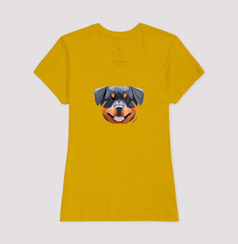Camiseta Rottweiler Feliz - Geoma