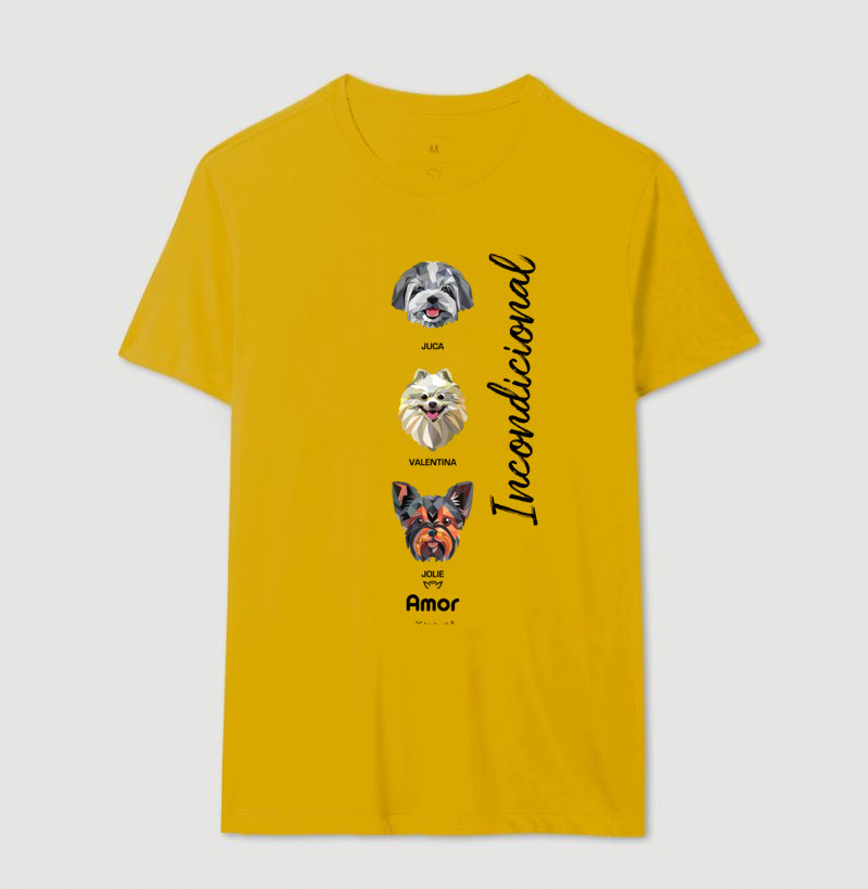 Camiseta Geoma de 1 a 9 Cães  - Personalizada