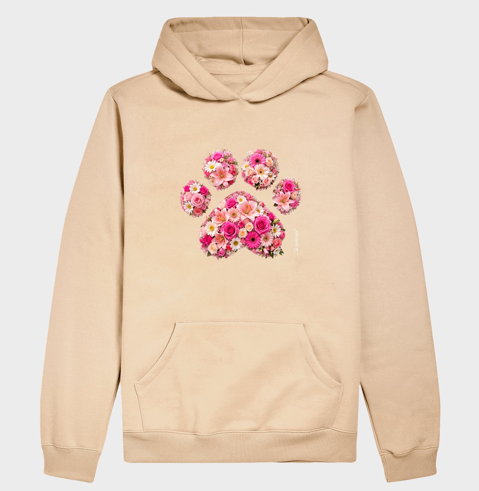 Moletom com Capuz Pata em Flor - Pets - Afeto