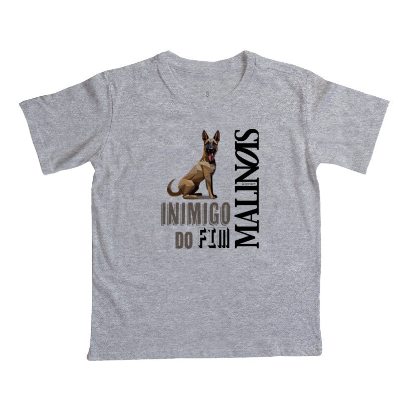 Camiseta Infantil Malinois Inimigo do Fim - Essência