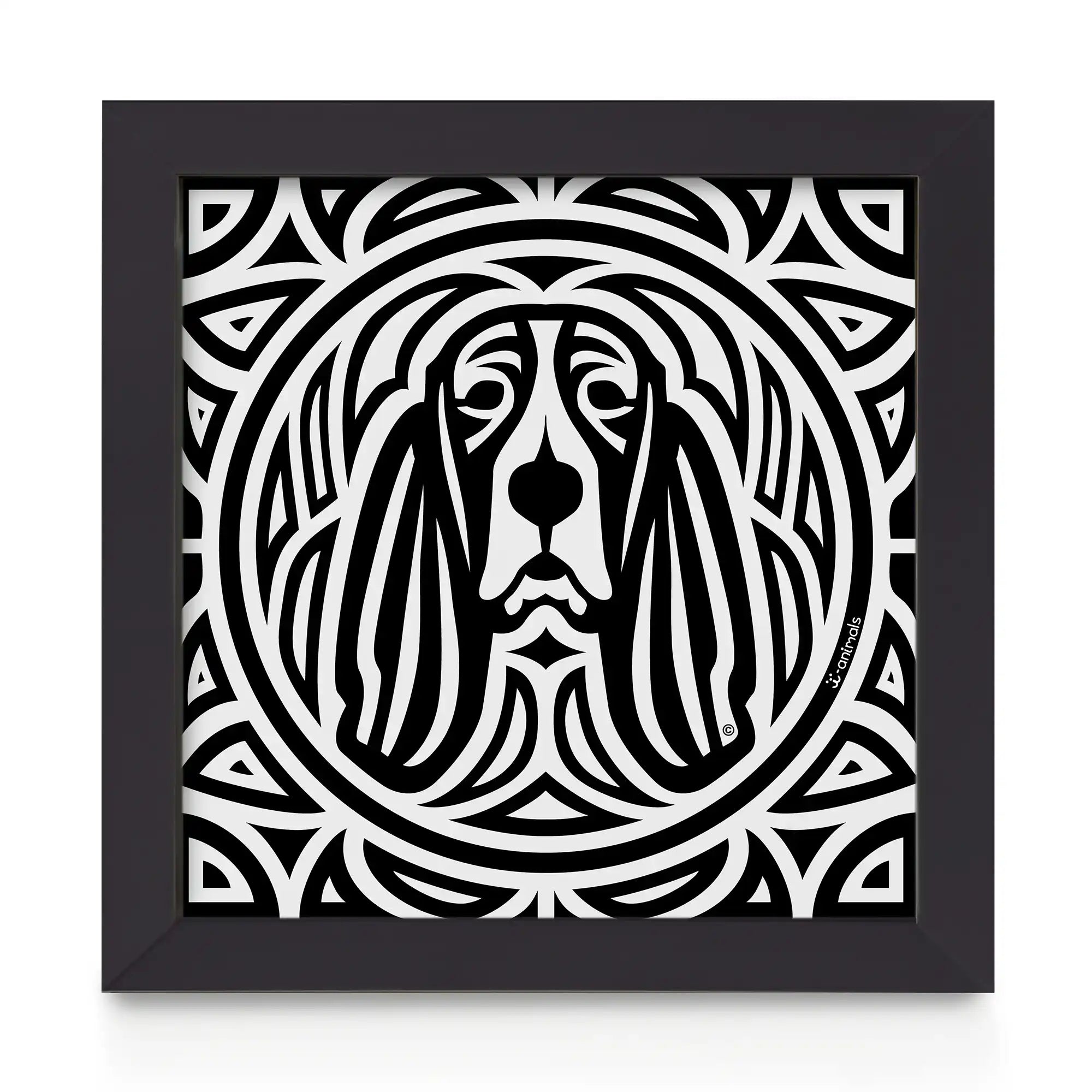 Quadro decorativo Basset Hound - Total - Tribal