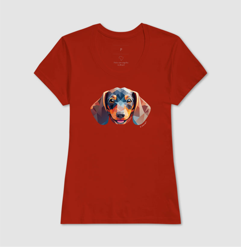 Camiseta Dachshund - Coleção Geoma