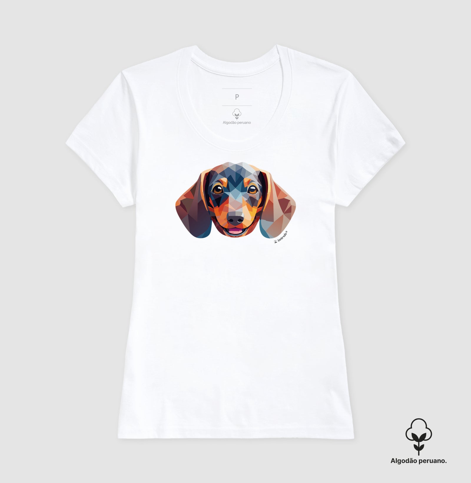 Camiseta INCA SOFT Dachshund - Coleção Geoma