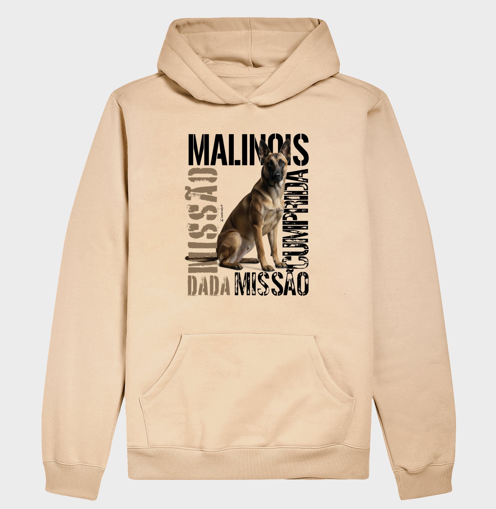 Moletom com Capuz Malinois Missão Cumprida - Essência
