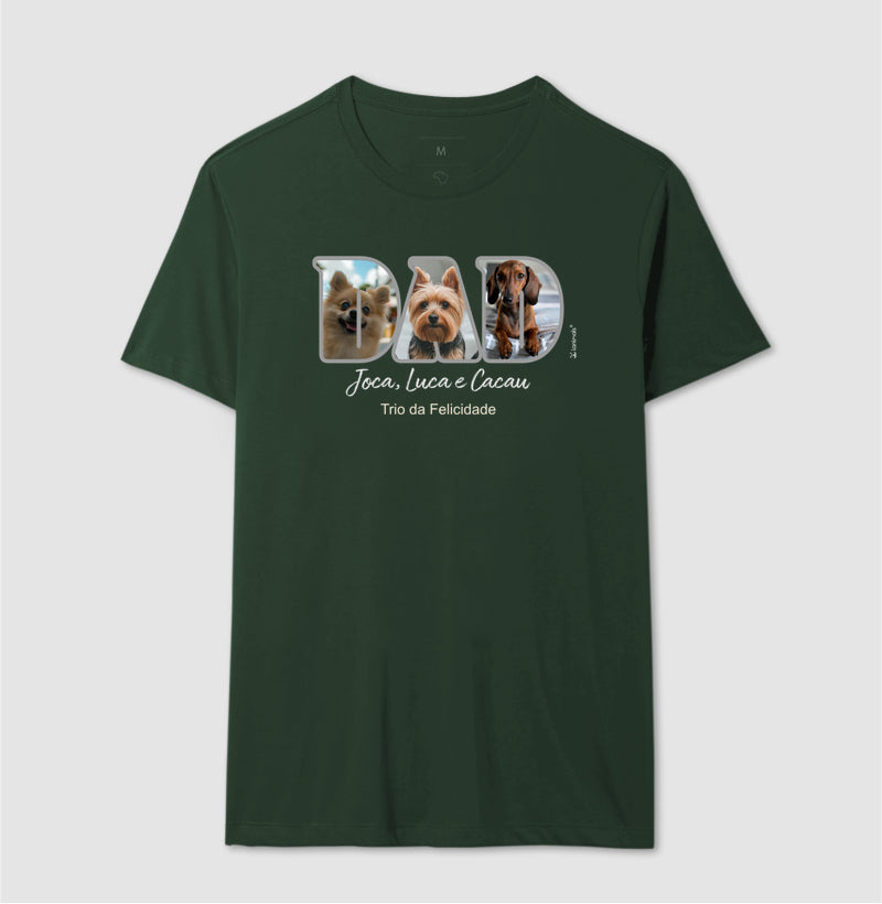 Camiseta MOM or DAD Fotos - 1 ou 3 fotos - Personalizada | iAnimals